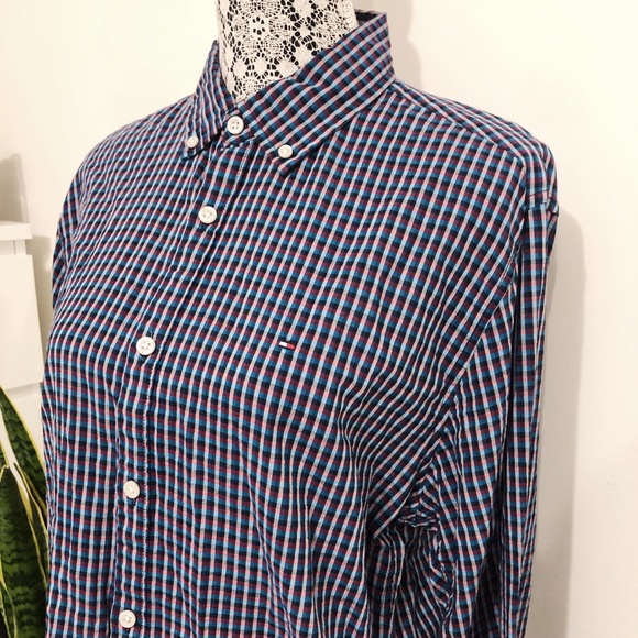 TOMMY HILFIGER New York Fit Check Shirt, Size M - Picture 3 of 8
